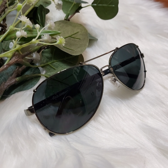 NWT Dolce & Gabbana Riveted Aviator Sunglasses - Picture 3 of 10